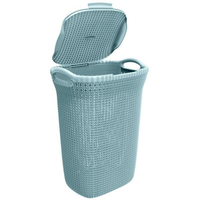 Curver boîte à linge en tricot 57 litres bleu brume