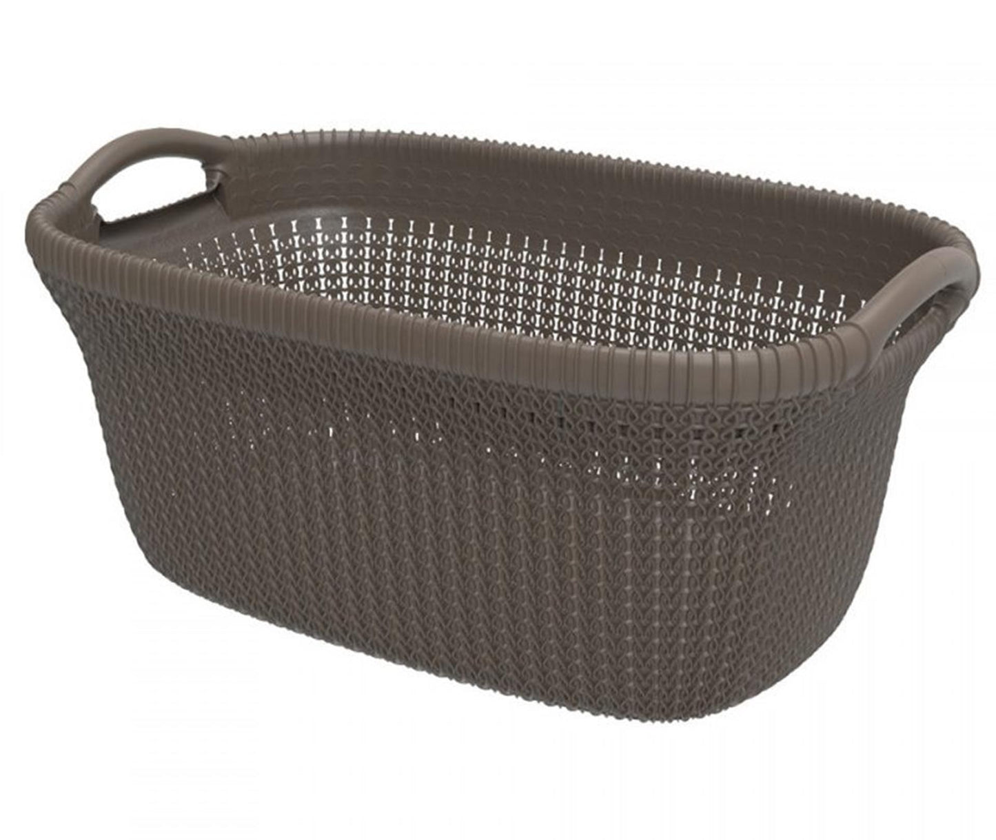 Panier à linge Curver Curver Knit 40 L Metallic Brown