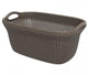 Panier à linge Curver Curver Knit 40 L Metallic Brown