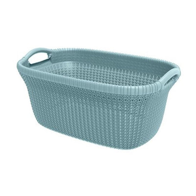 Panier à linge Curver Curver Knit 40 L Bleu clair