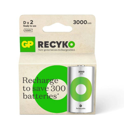 Batterie GP rechargeable recyko d x2pcs