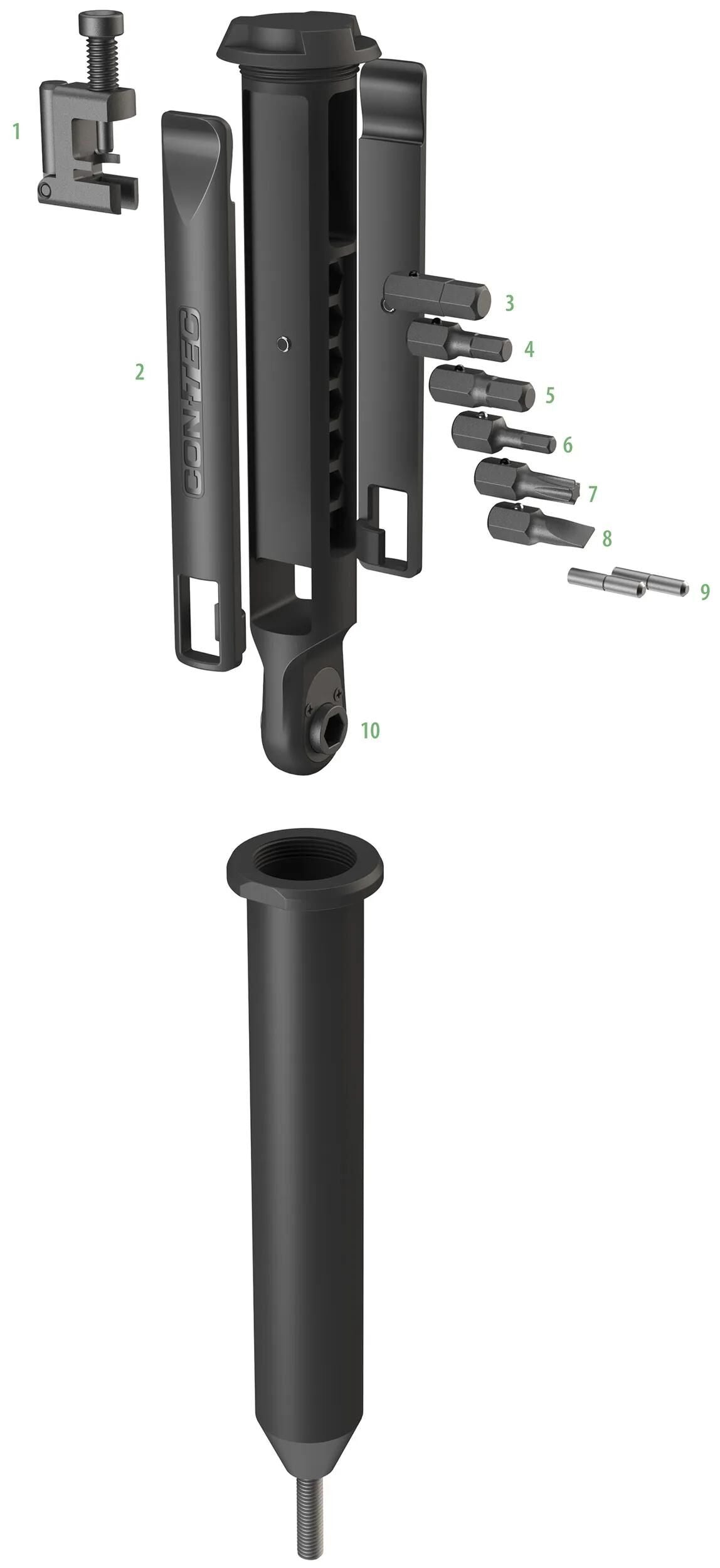 Consec CT CT Multitool Treasure Forks 10 Fonctions