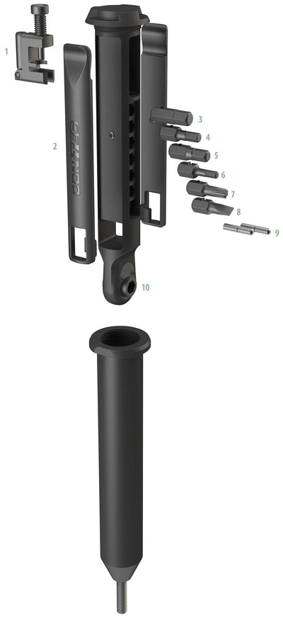 Consec CT CT Multitool Treasure Forks 10 Fonctions