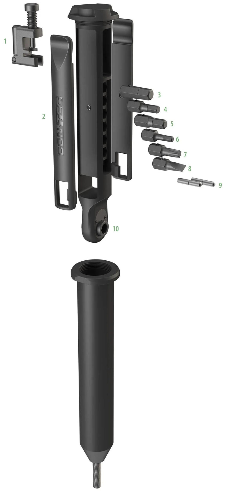 Consec CT CT Multitool Treasure Forks 10 Fonctions