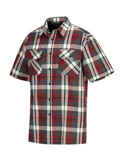Storvik chemise à carreaux manches courtes design bloc 32 xxxxl