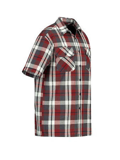 Storvik chemise à carreaux manches courtes design bloc 32 xxxxl