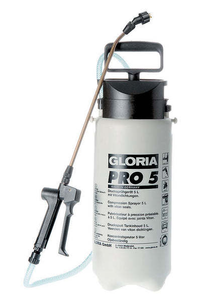 Pulvérisateur à pression Gloria pro 5 knst 5 litres résistant à l'huile