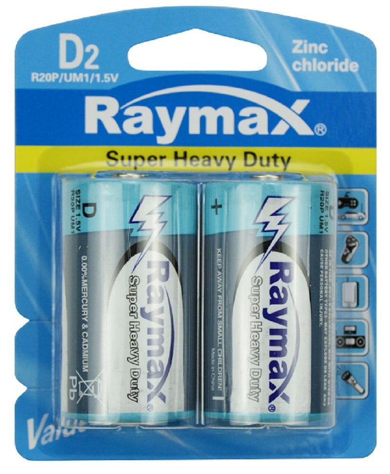 Batterie Raymax r20p zinc d15v %c3%a0 2 pièces
