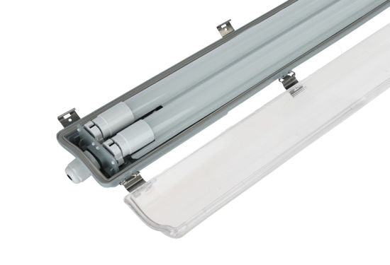 Salle lumineuse fluorescente étanche avec 2 tubes fluorescents LED 157cm
