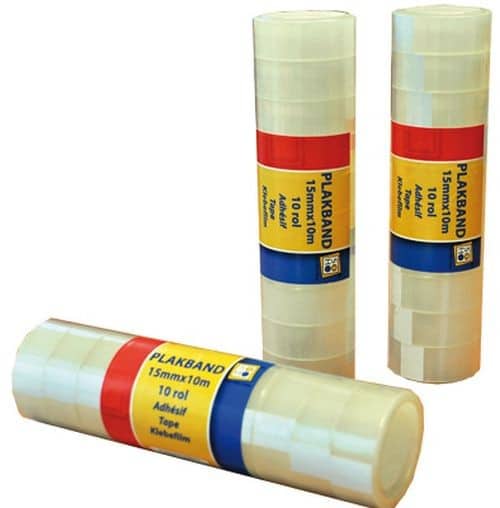 Verhaak Soho Plakband Rolletjes 15 mm Race 10 stuks