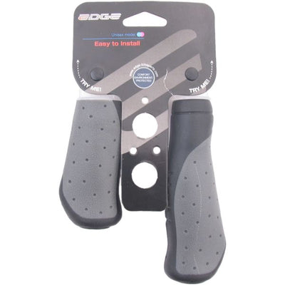 Poignées Ergo City - 135 + 92mm - Noir-gris