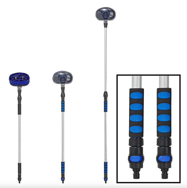 Ensemble de brosses de lavage télescopiques Proplus avec tête de brosse rotative