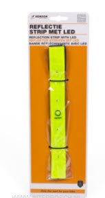 Bracelet led jaune fluo. y compris les piles