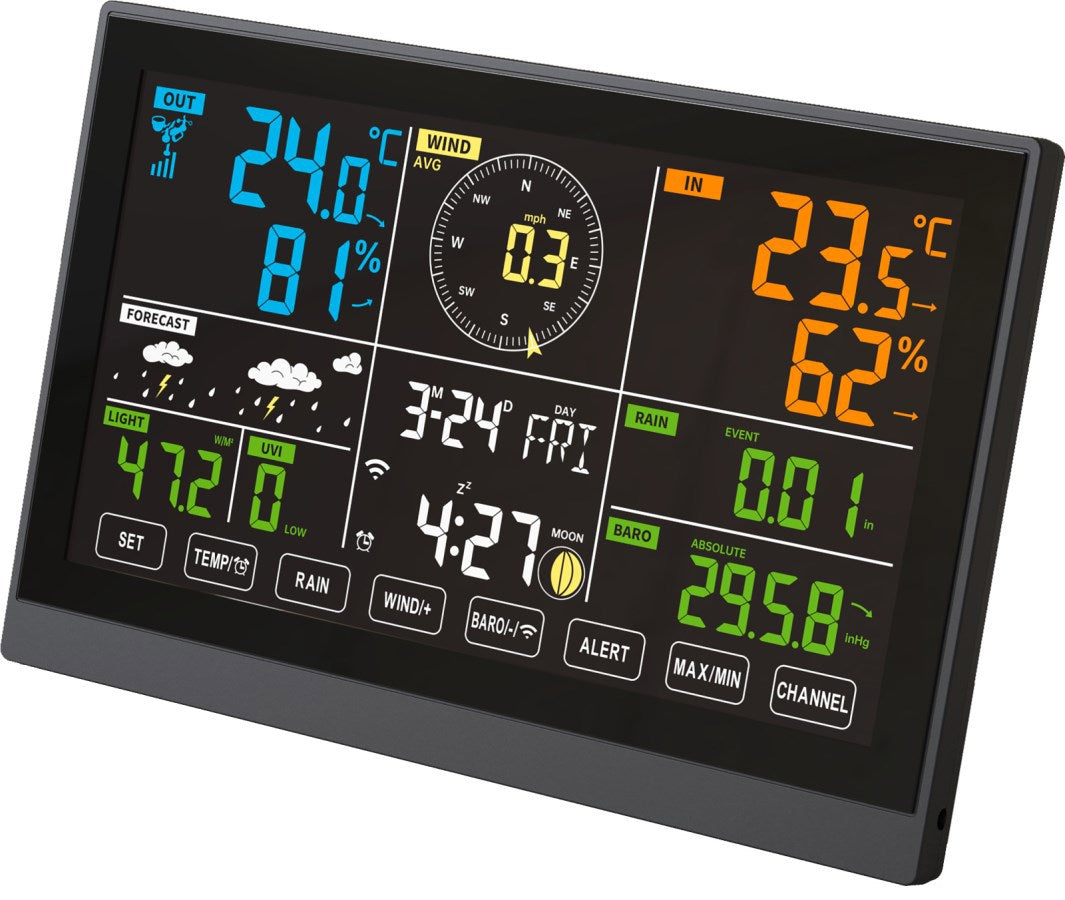 Station météo numérique 7en1 intelligente