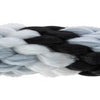 Corde de cou mustang mousqueton crochets argent-noir-blanc