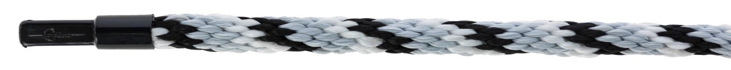 Corde de cou mustang mousqueton crochets argent-noir-blanc