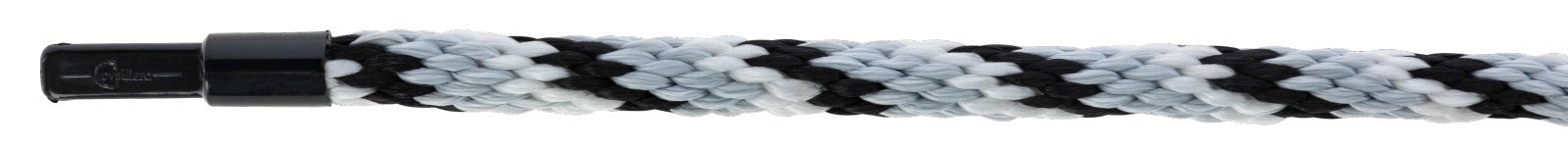 Corde de cou mustang mousqueton crochets argent-noir-blanc