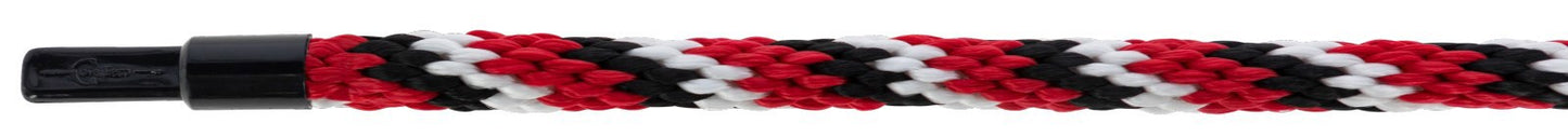 Corde de cou mustang mousqueton crochet rouge noir blanc