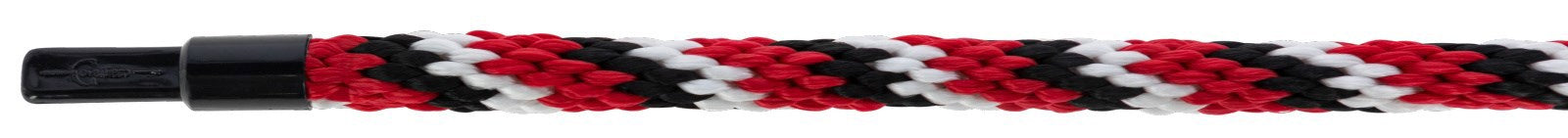 Corde de cou mustang mousqueton crochet rouge noir blanc