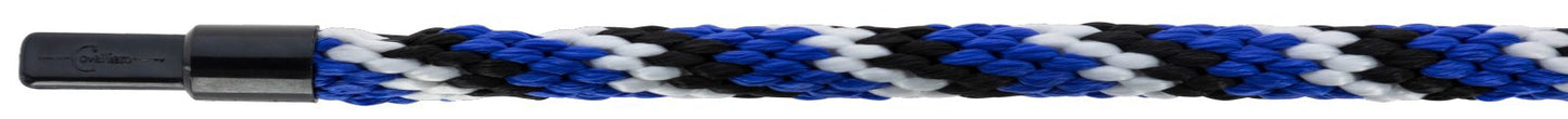 Mousqueton longe mustang bleu royal noir blanc