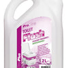 Liquide WC 2 litres d'eau de chasse additif rose