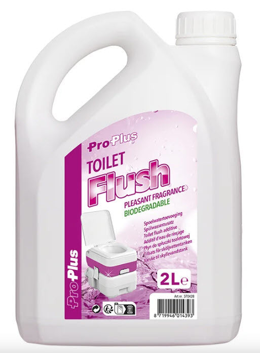 Liquide WC 2 litres d'eau de chasse additif rose