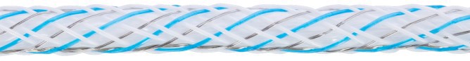 Cordon d'escrime Ako Platinumline 6mm 200m blanc bleu