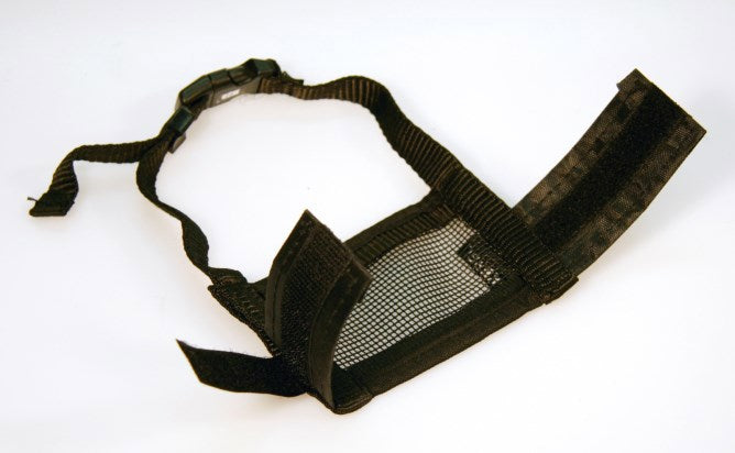 Muselière en nylon pour chien taille XL noir