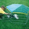Enclos pour lapins en plein air 6 angulaire avec filet de protection