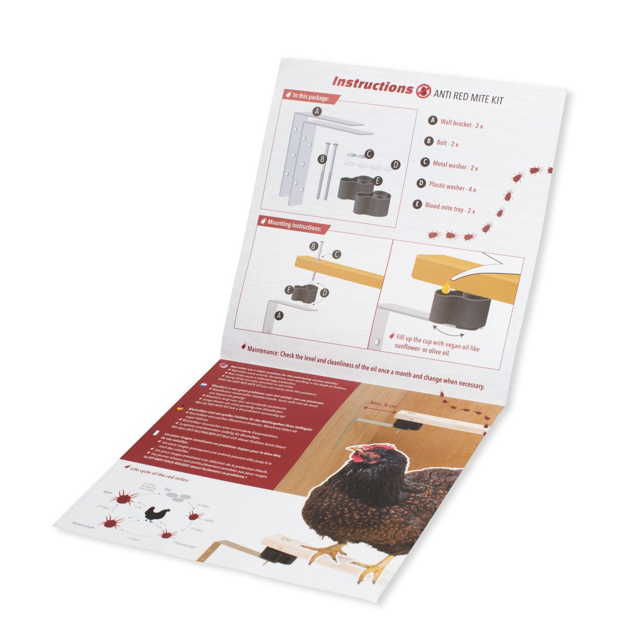 Kit anti acariens rouges