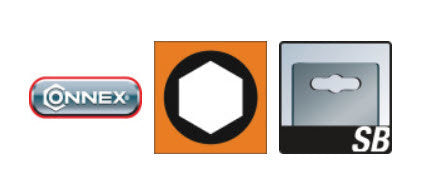 Jeu de clés hexagonales Connex 6 pièces