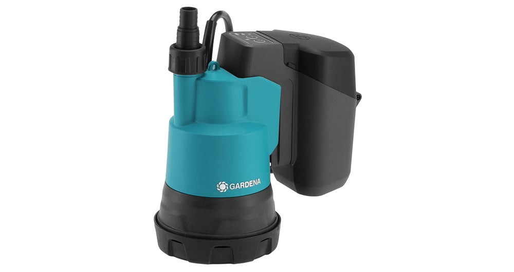 Gardena pompe submersible à batterie 20002 clair 18v p4a ensemble