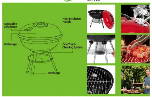 Boule BBQ petite %c3%b8 35 x 40 cm