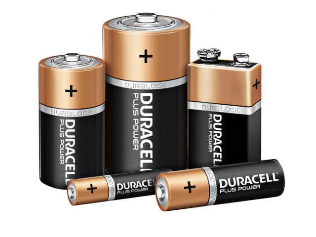 Plus batterie alcaline aaa par 4 pièces orange noir