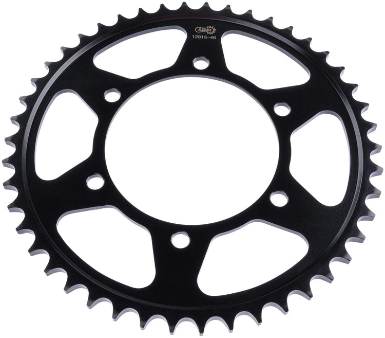 Roue de chaîne afam 525 46z en acier noir