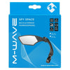 M-Wave Miroir vélo 110 x 55 mm droit noir