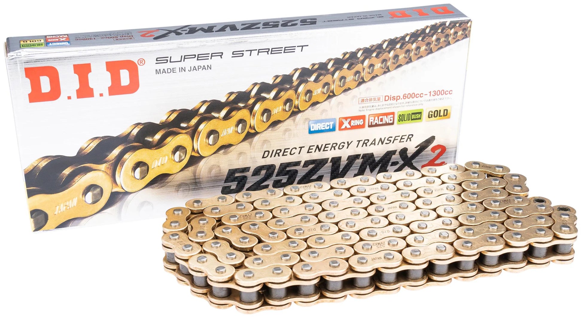La chaîne D.I.D a fait 525 Zvmx2 126n Gold Gold Open