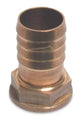 Tuyau cannelé laiton 1 filetage femelle 4x10mm