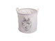 Gusta sac de rangement face ø30x30cm blanc
