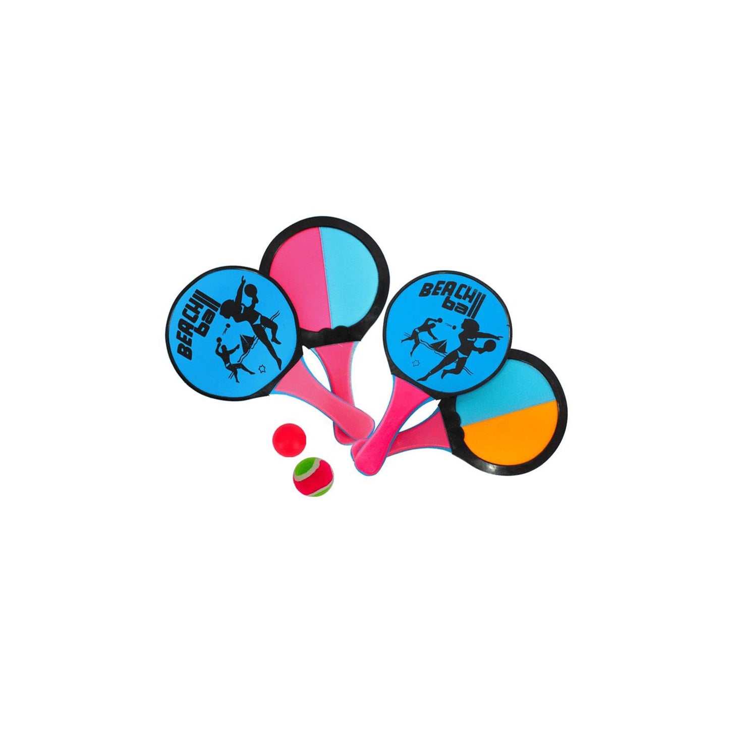 Gerkimex ensemble de ballons de plage 2 en 1 20x34,5cm