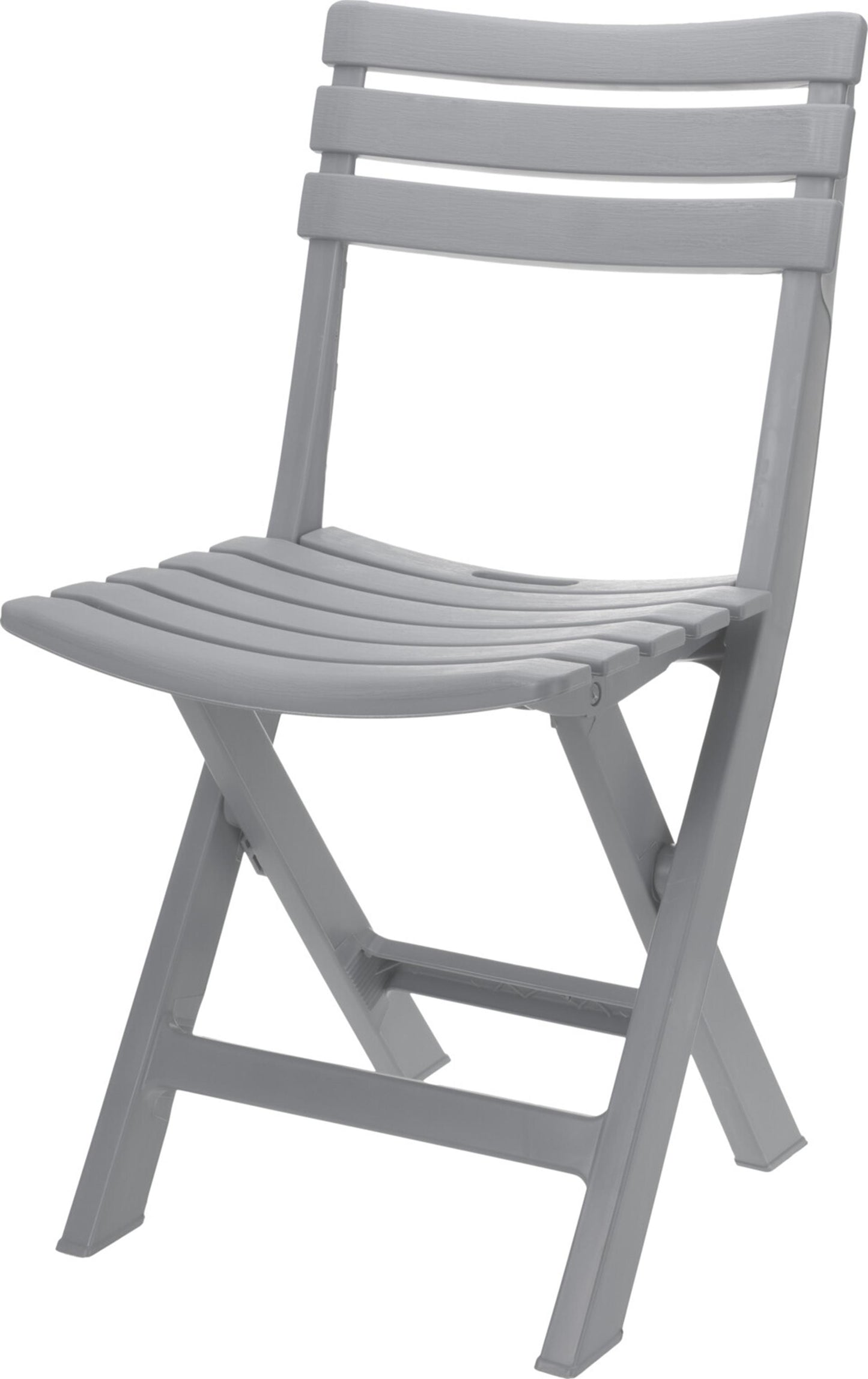 Chaise pliante de jardin Pro Komodo en plastique gris clair