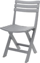 Chaise pliante de jardin Pro Komodo en plastique gris clair