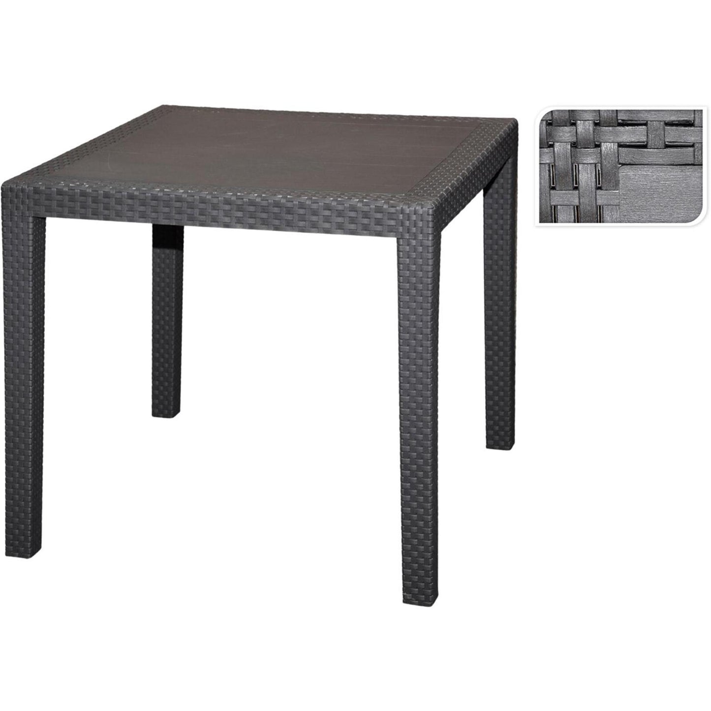Table de jardin Pro garden king 80x80cm