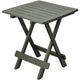 Table de camping de jardin Pro 50x43x43 plastique vert sauge