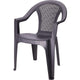 Chaise tessa plastique noir mat