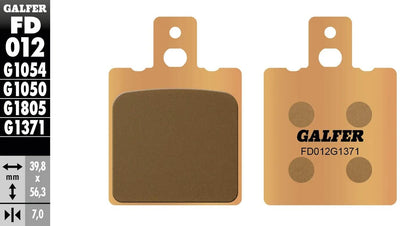 Galfer plaquettes de frein fd012 plaquette de frein fd012 g1371 métal fritté