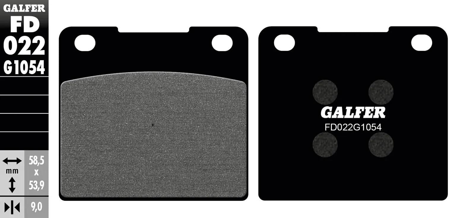 Galfer plaquettes de frein fd022 plaquette de frein fd022 g1054 organique
