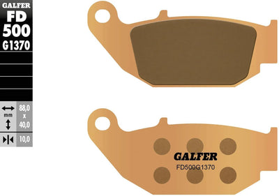 Galfer plaquettes de frein fd500 plaquette de frein fd500 g1370 sint.metal street