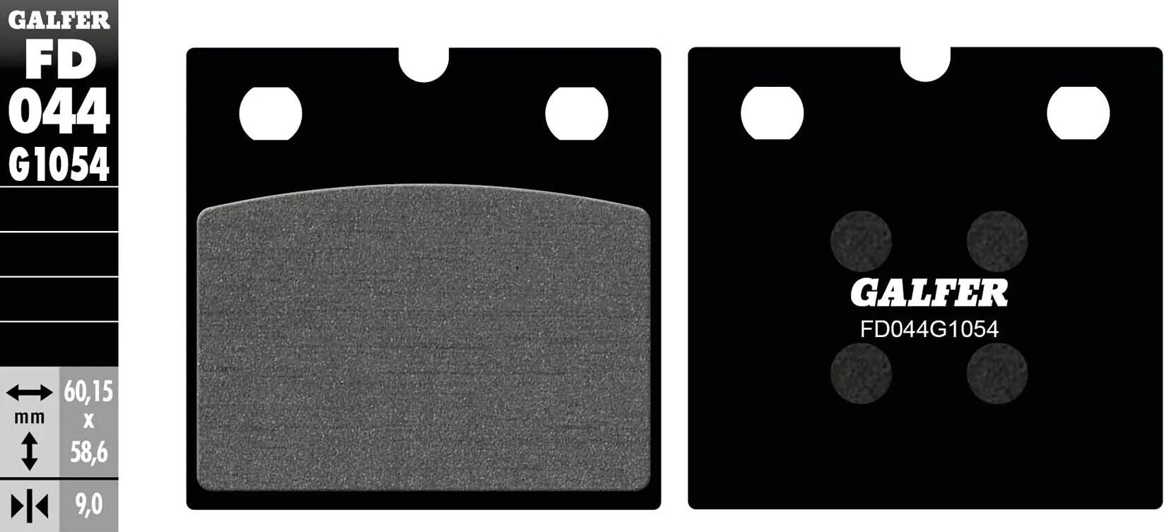 Galfer plaquettes de frein fd044 plaquette de frein fd044 g1054 organique