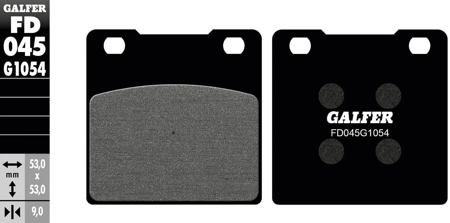 Galfer plaquettes de frein fd045 plaquette de frein fd045 g1054 organique